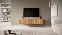 TV spintelė LORCAN, 138,6 cm, ąžuolas