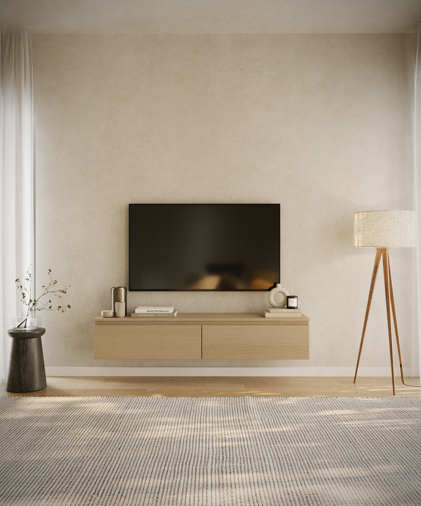 Pakabinama TV spintelė SVEN, ąžuolas, 150 cm