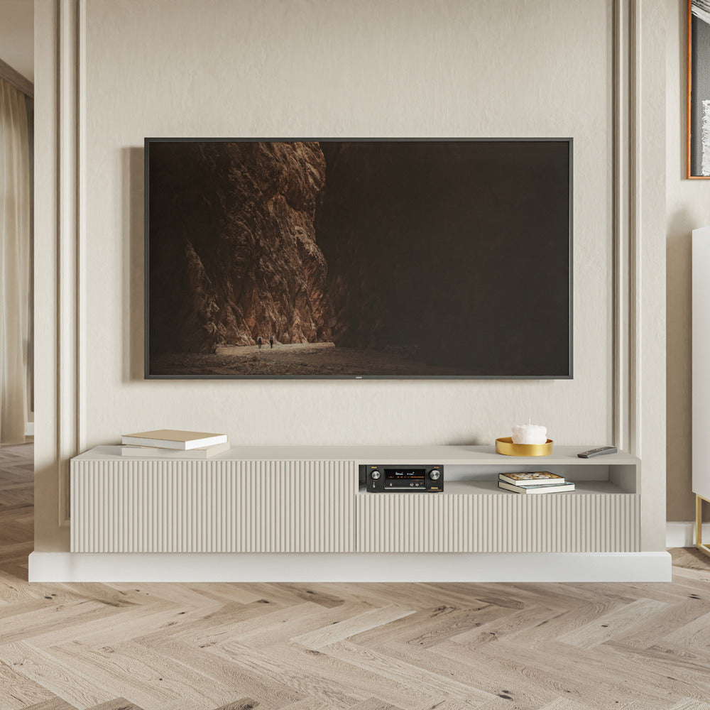 TV spintelė GREYA, smėlinė