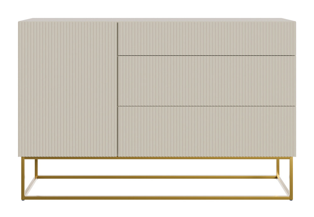 Komoda GREYA, 140 cm, smėlinė