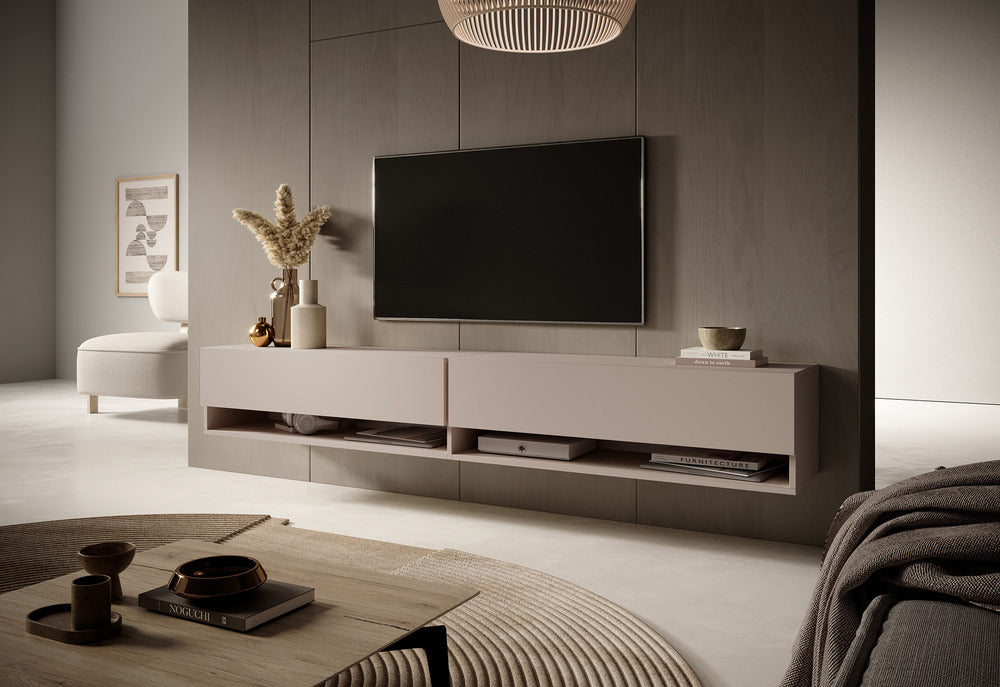 TV spintelė FIONNA, 200 cm, kašmyras