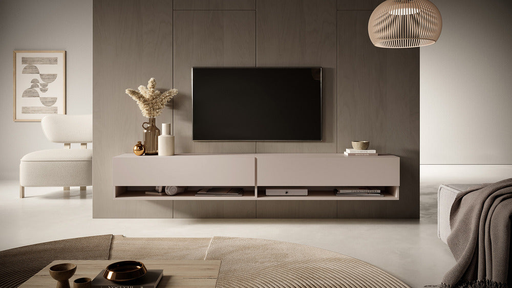 TV spintelė FIONNA, 200 cm, kašmyras