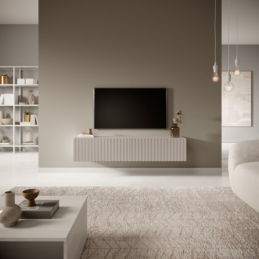 TV spintelė LORCAN, 138,6 cm, kašmyras