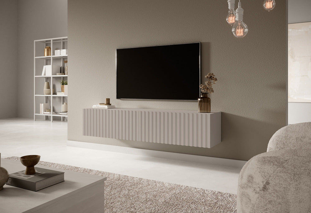 TV spintelė LORCAN, 138,6 cm, kašmyras