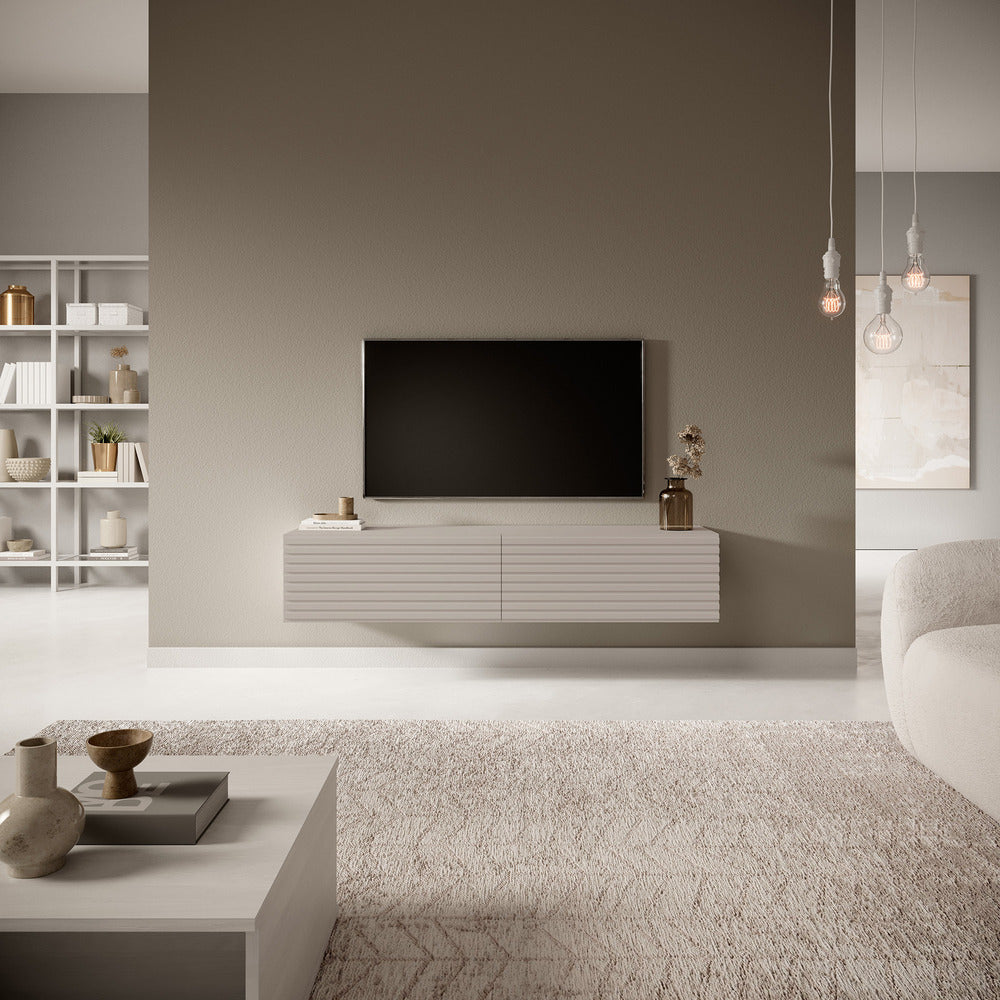 TV spintelė HUGHIE, 140 cm, kašmyras