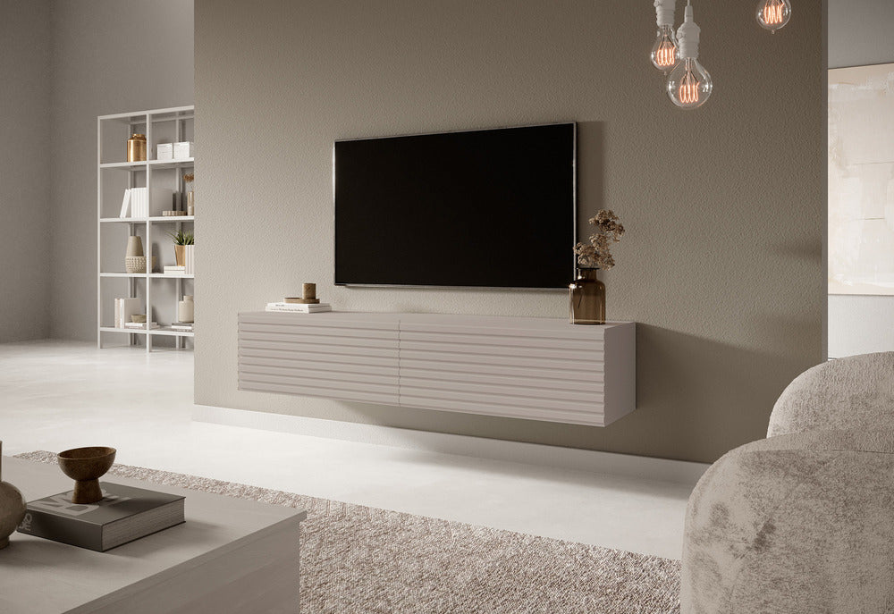 TV spintelė HUGHIE, 140 cm, kašmyras