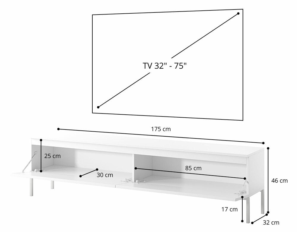 TV spintelė SVEN, 175 cm, žalia