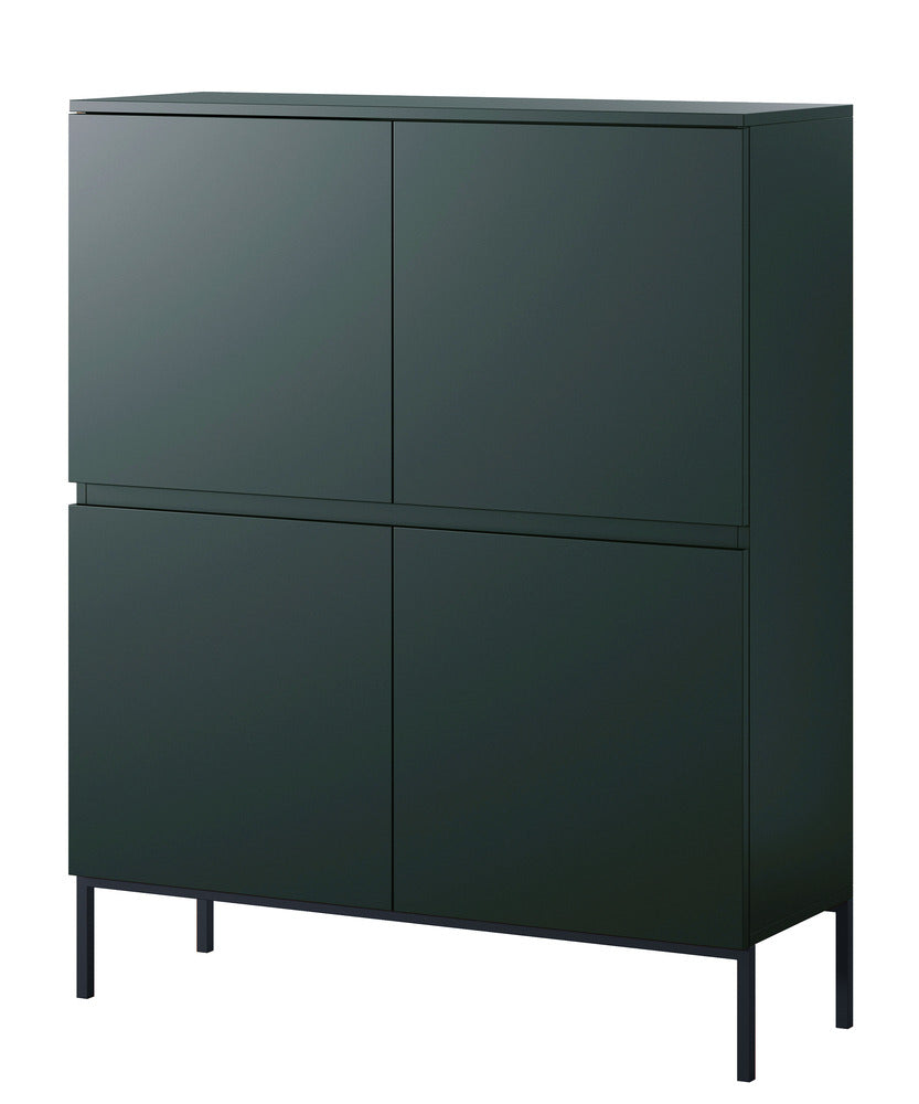 Komoda SVEN, 100 cm, žalia, aukšta