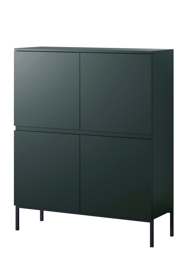 Komoda SVEN, 100 cm, žalia, aukšta