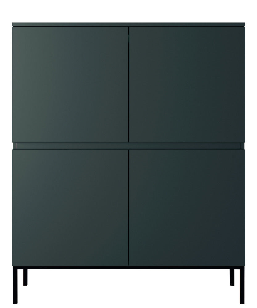 Komoda SVEN, 100 cm, žalia, aukšta