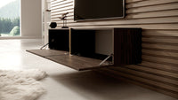 TV spintelė FREJA, riešutas, 140 cm, 2