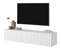 TV spintelė LORCAN, 138,6 cm, balta