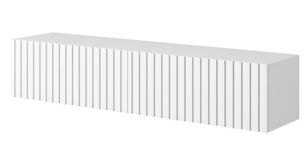 TV spintelė LORCAN, 138,6 cm, balta