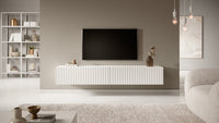 TV spintelė LORCAN, 175 cm, balta
