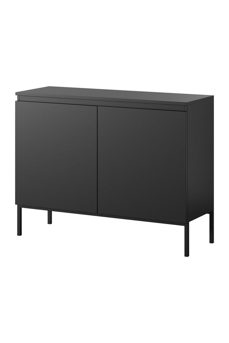 Komoda SVEN, juoda, 100 cm, juodos kojos