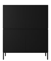 Komoda SVEN, 100 cm, juoda, aukšta