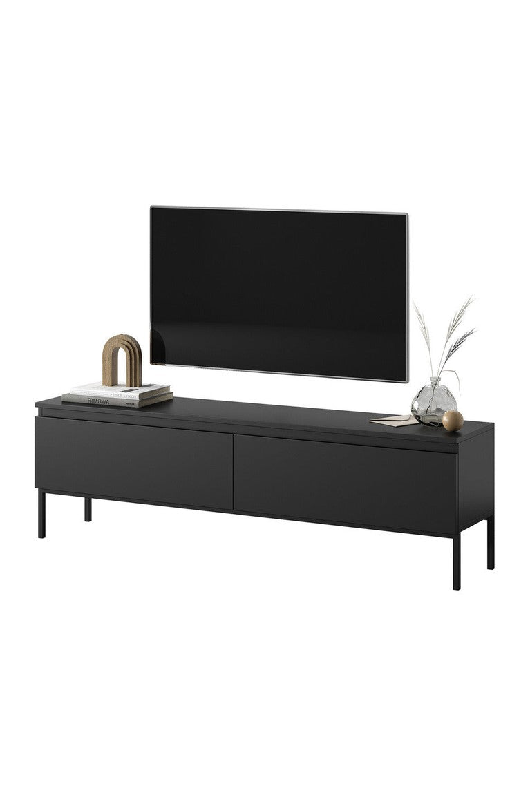 TV spintelė SVEN, juoda, 150 cm, juodos kojos