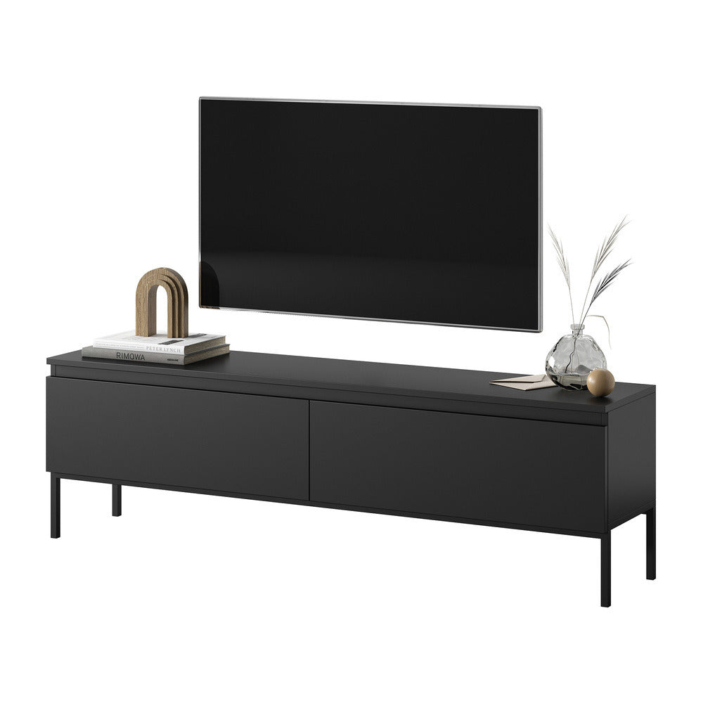 TV spintelė SVEN, juoda, 150 cm, juodos kojos