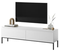 TV spintelė SVEN, balta, 150 cm, juodos kojos