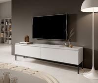 TV spintelė SVEN, balta, 150 cm, juodos kojos