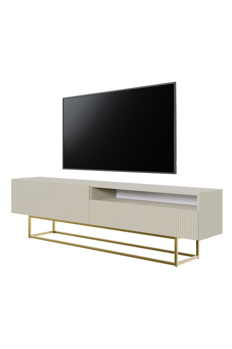 TV spintelė GREYA, 175 cm, smėlinė