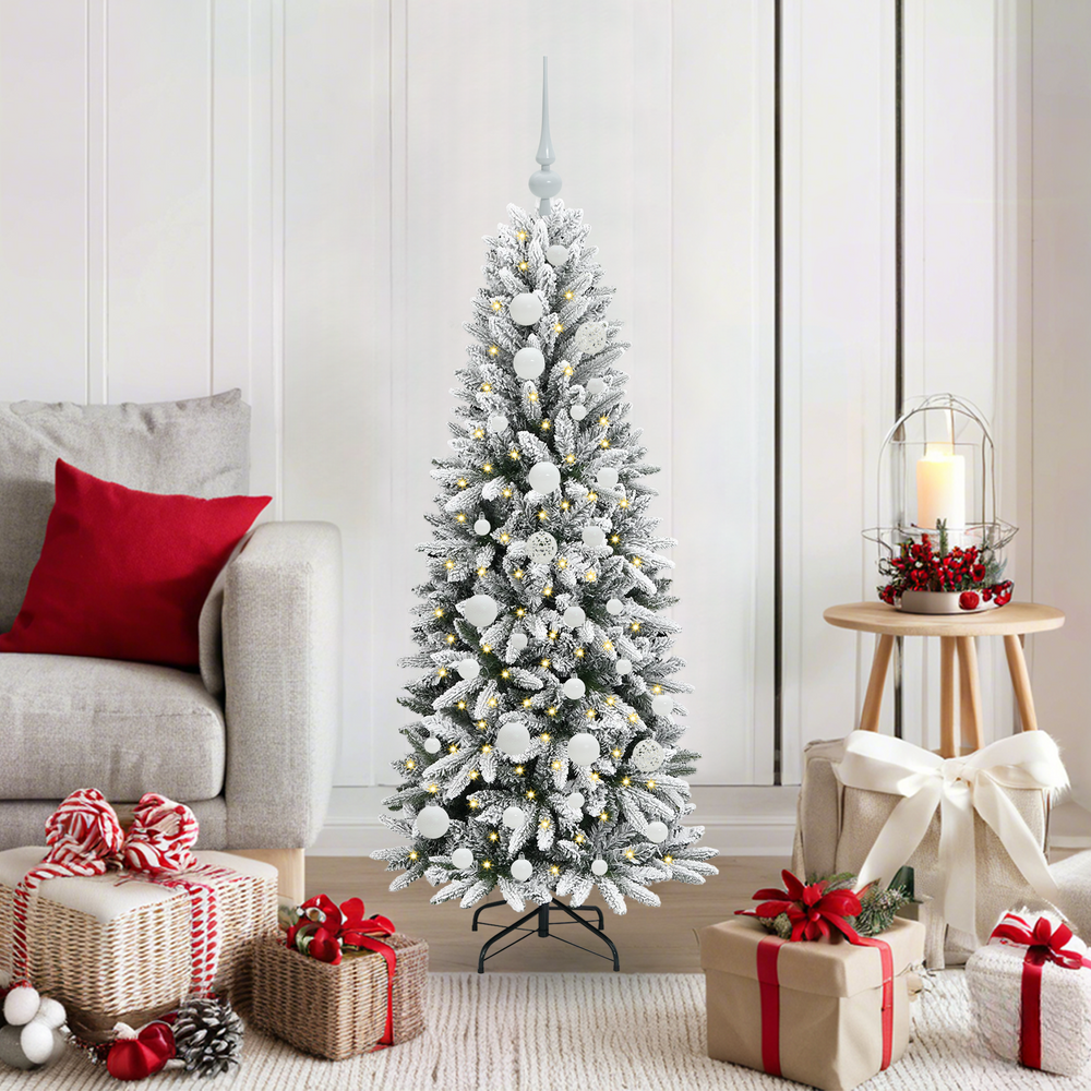 Artificial Christmas tree FROST BOREAL, with 150 LED stand White 120 cm.