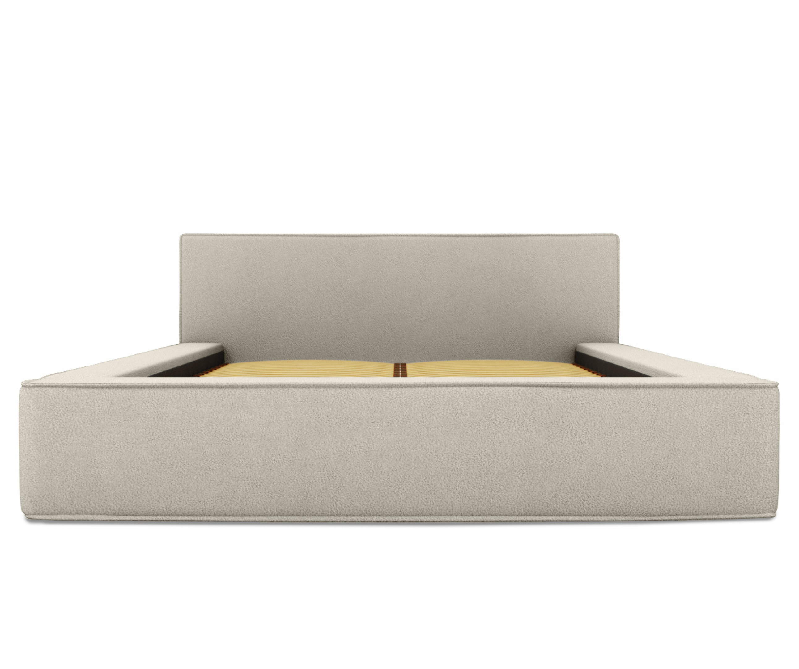 Bed BERNAND, light sand textured