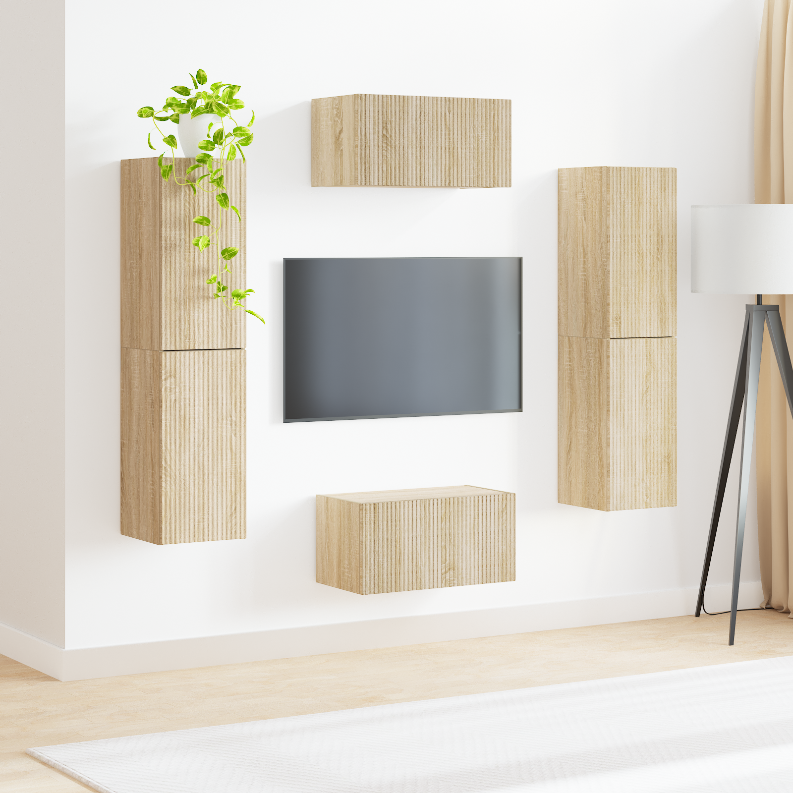 3 pcs Sonoma oak