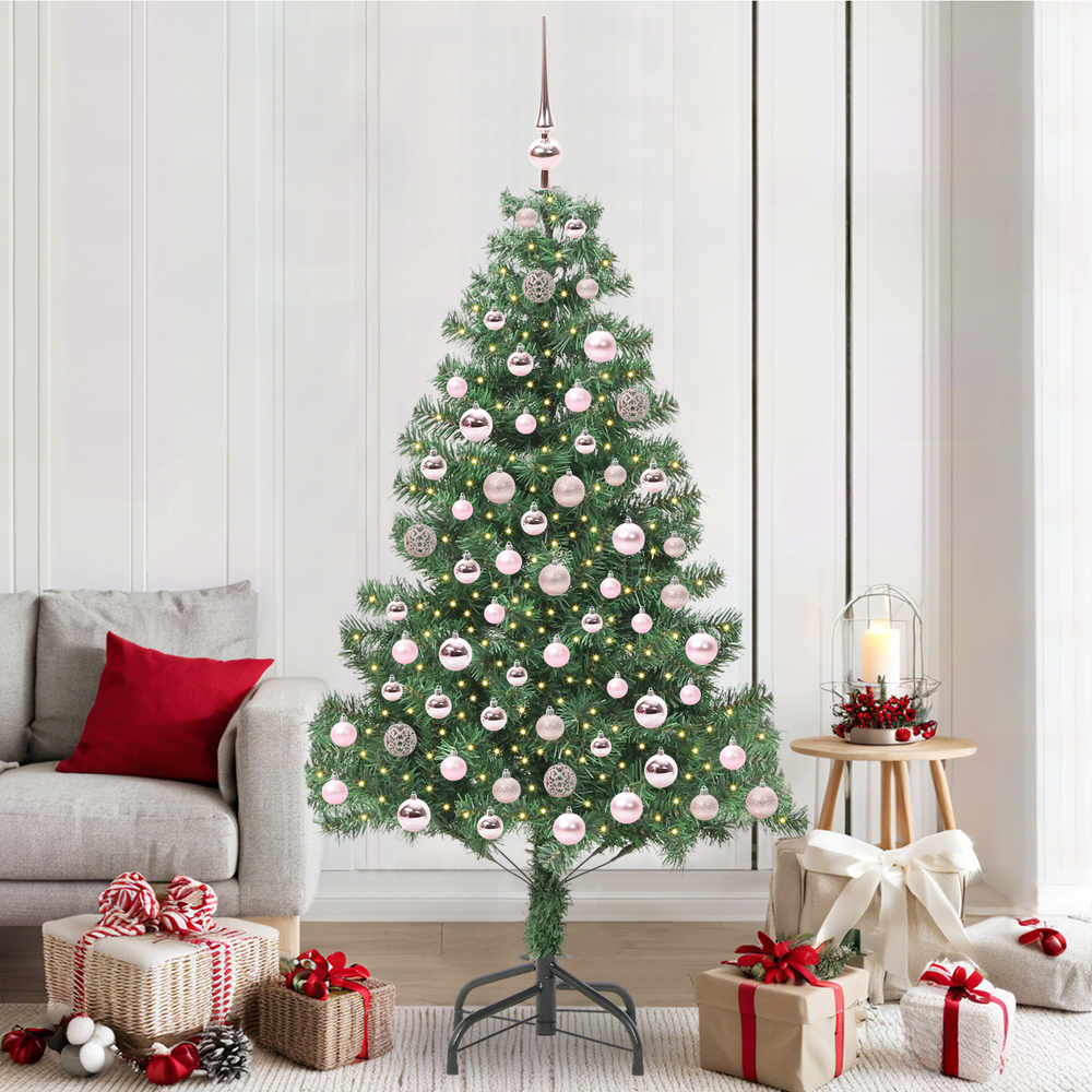 Kalėdų eglutė PINE HOLLOW, su 300 LED stovu Žalia 210 cm.
