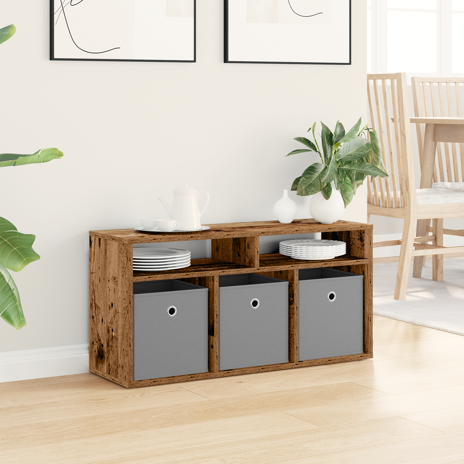 Zems galds ar atvilktni Vecs koks 87 x 27,5 x 43 cm