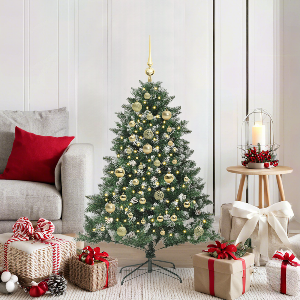 Artificial Christmas tree Green 120 cm PVC, plastic and steel