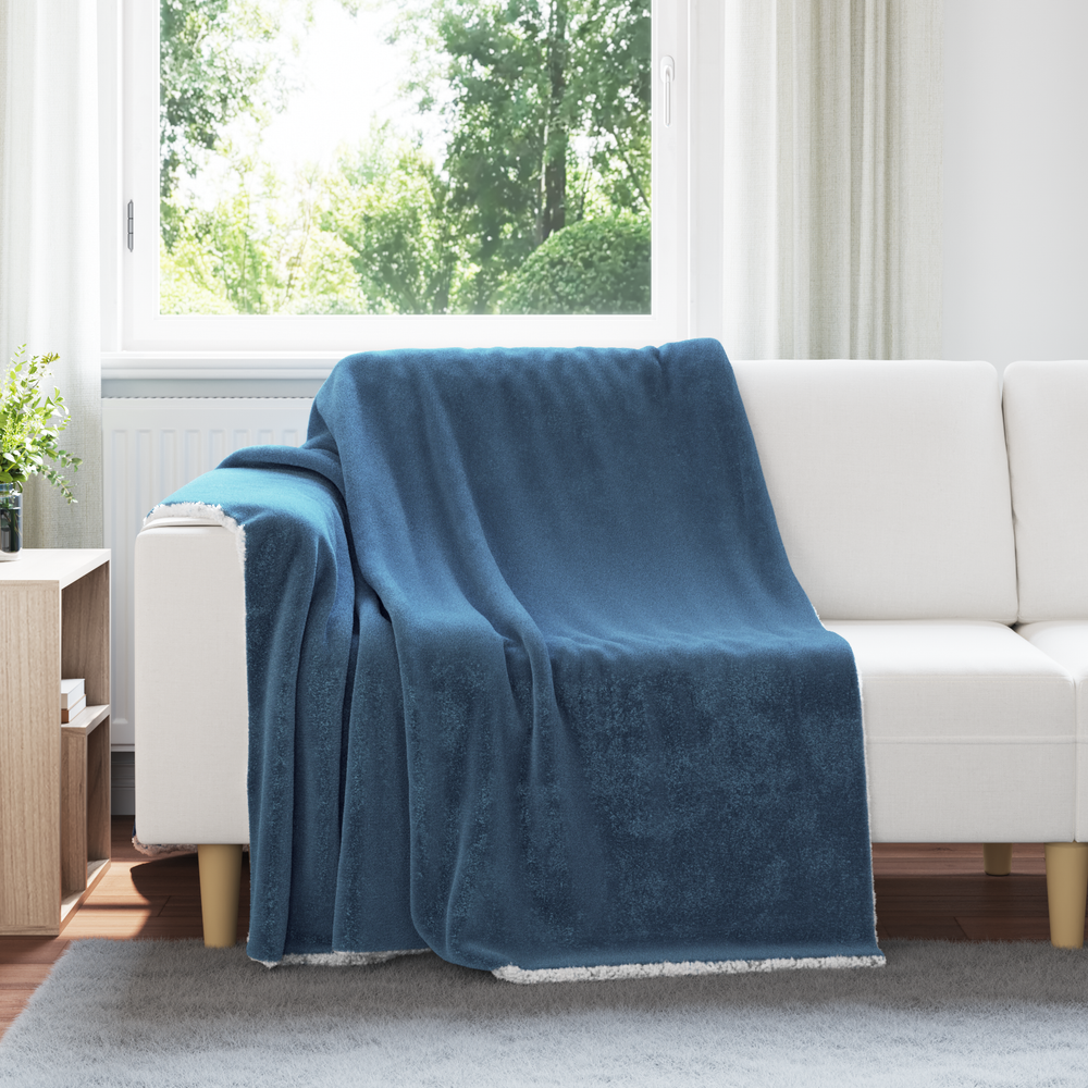 Blanket Marine Blue 150 x 200 cm Flysas