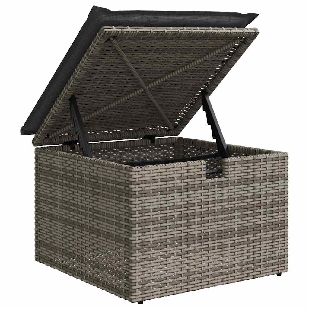 6 dalių sodo sofa rinkinys su pagalvėlėmis pilko poli ratano - Namų Idėja