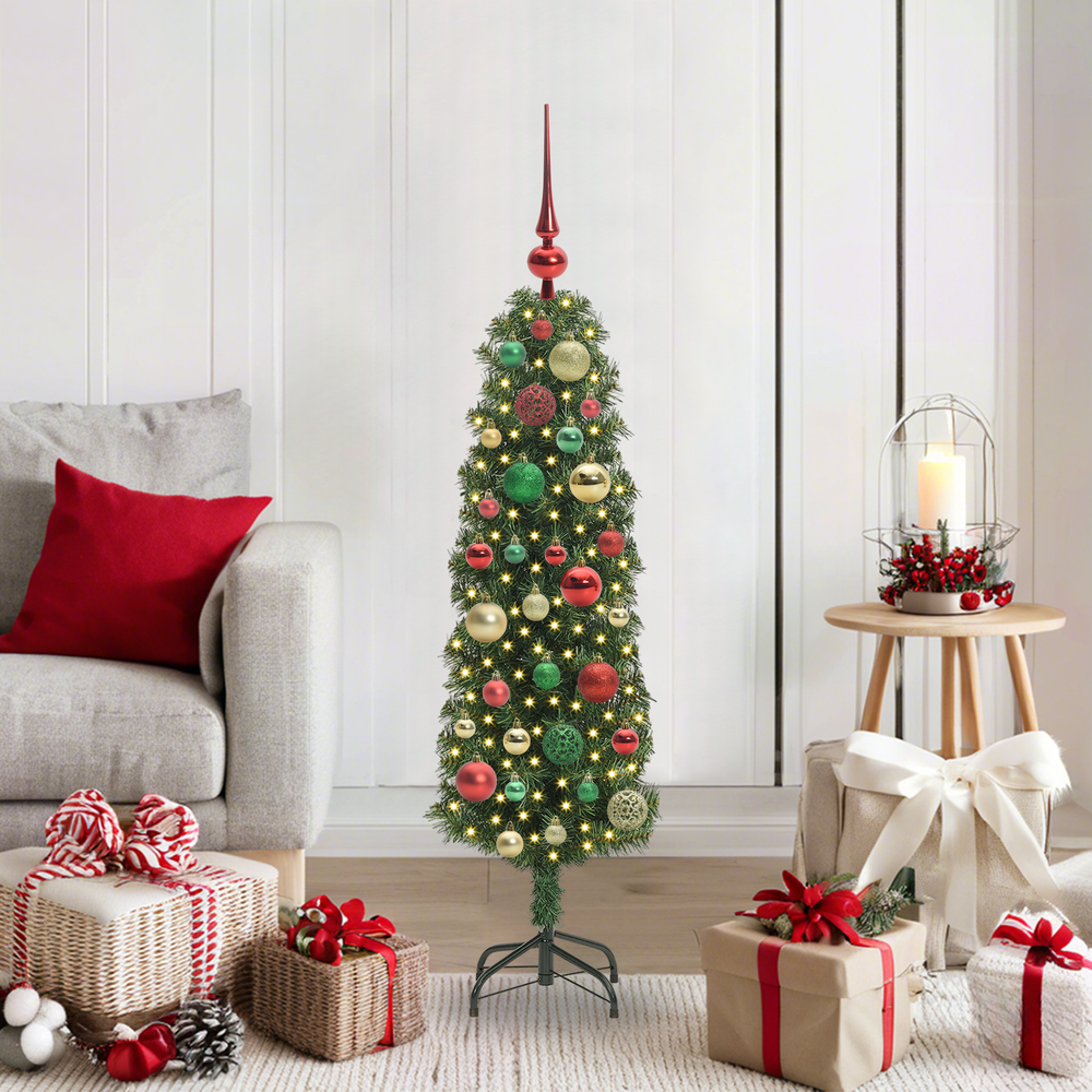 Artificial Christmas Tree Green 120 cm PVC, steel and plastic