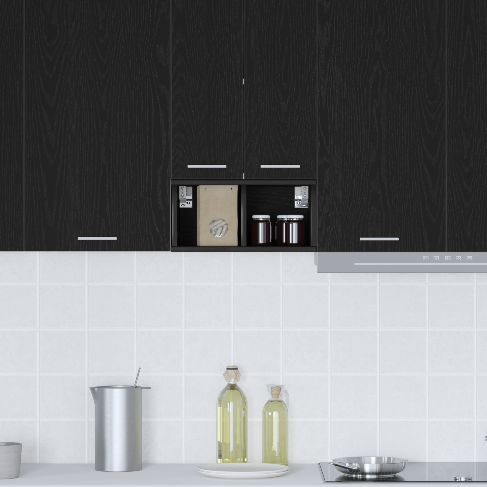 Wall cabinet Riga Black oak 20 x 29.5 x 40 cm