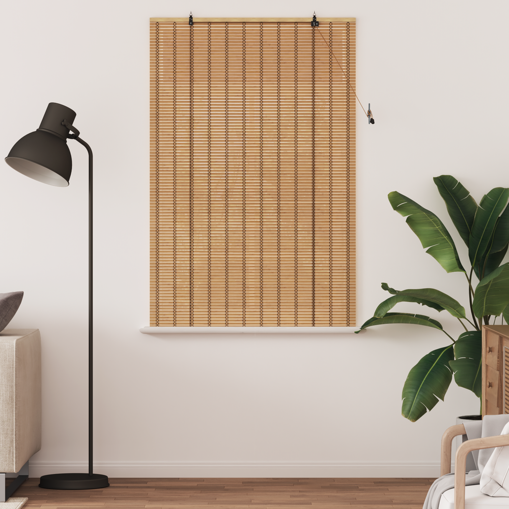 Roletas su užuolaidomis Gamta 100 x 160 cm bambukas