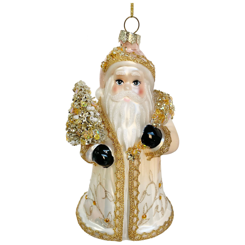 Kalėdinis eglutės žaisliukas, rankų darbo, Kalėdų senelis, 16 cm