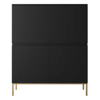 Komoda SVEN, juoda, 100 cm