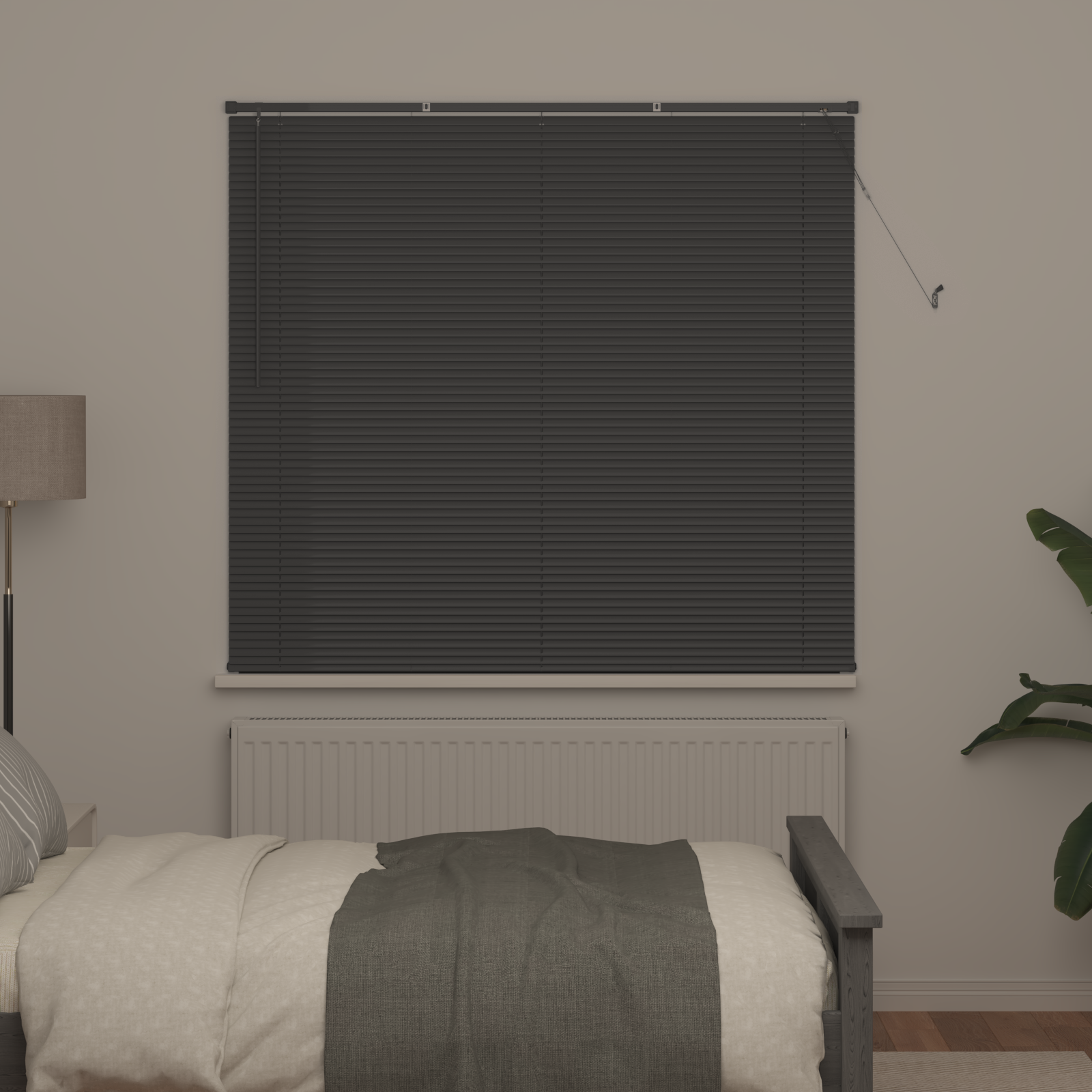 Venetian Blinds Silver Grey 150 x 140 cm PVC