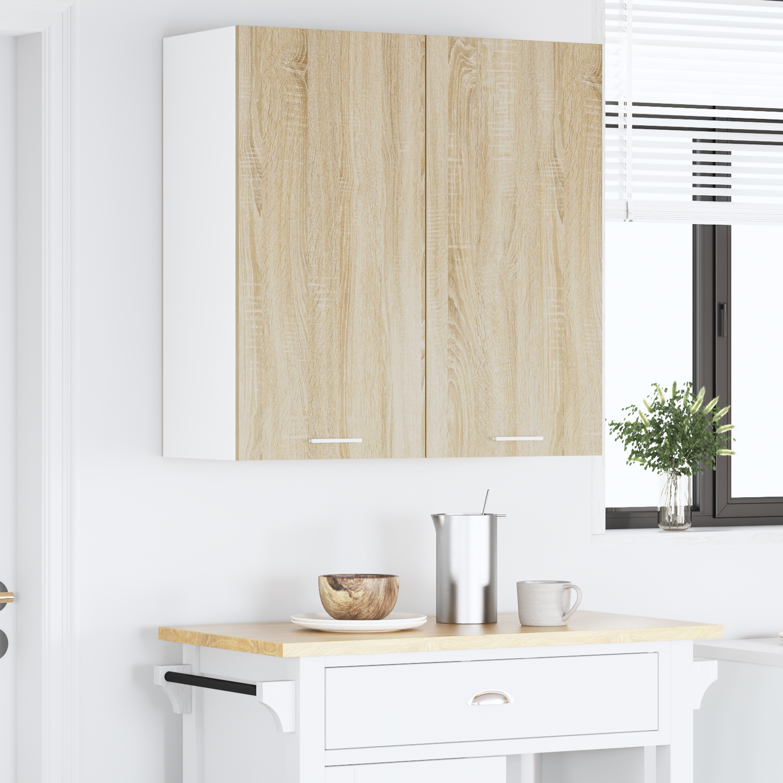 Wall Cabinet Riga Sonoma Oak 80 x 31 x 80 cm