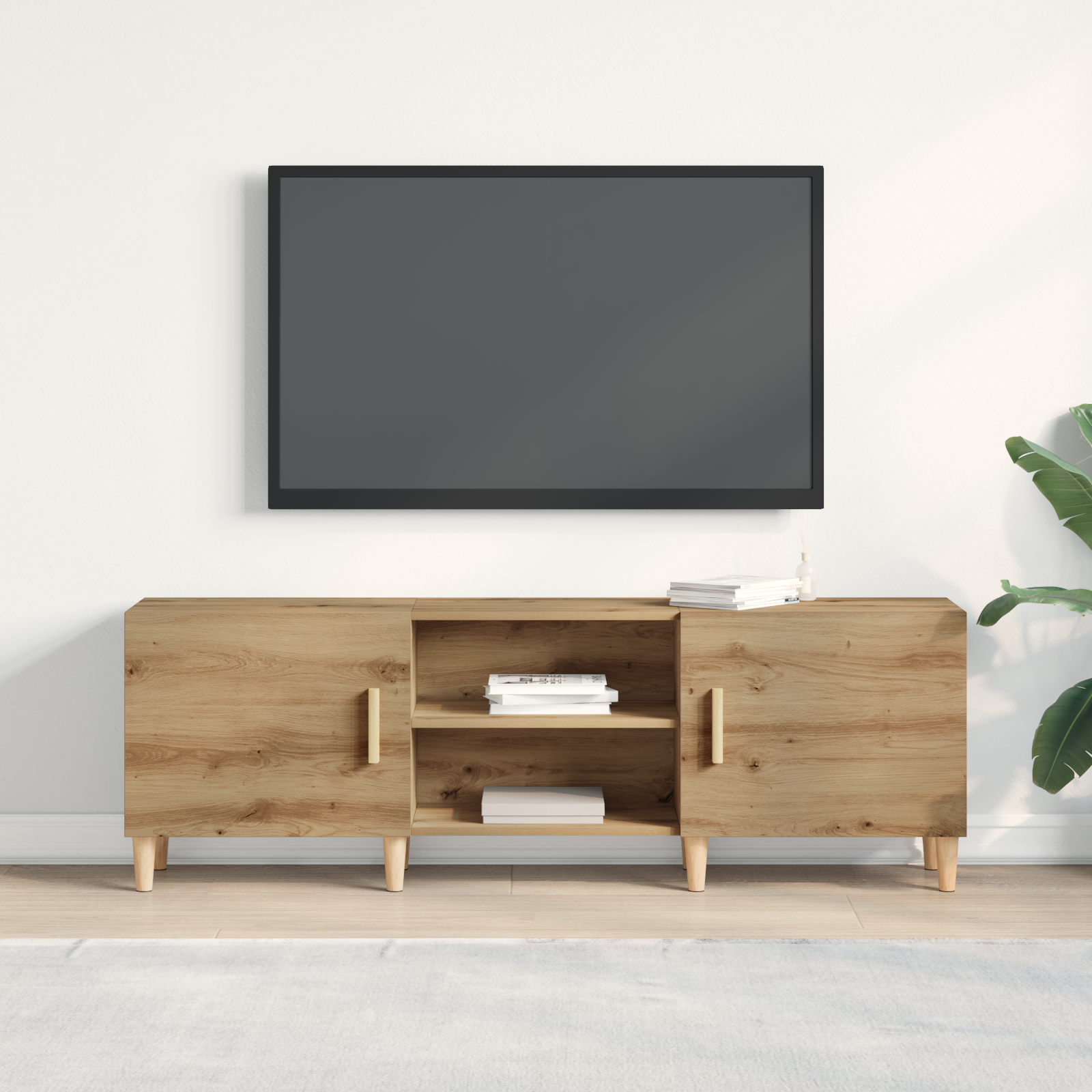 TV cabinet artisan oak 150 x 30 x 50 cm