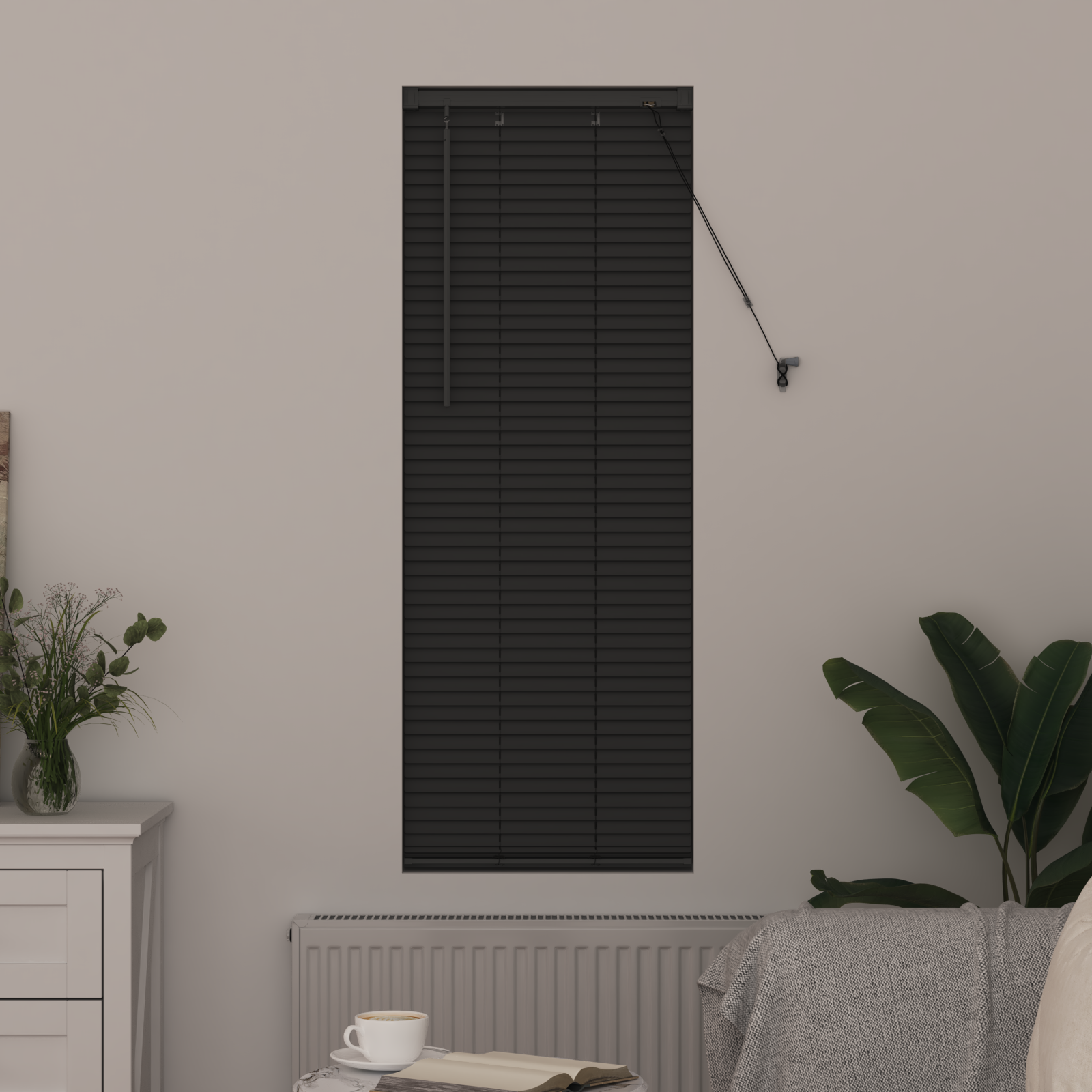 Venēcijas žalūzijas Tumši pelēka 130 x 40 cm Alumīnijs