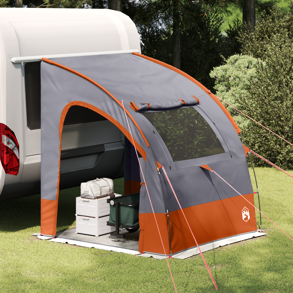 Tailgate Tent Grey and Orange 194 x 180 x 210 cm Taffeta