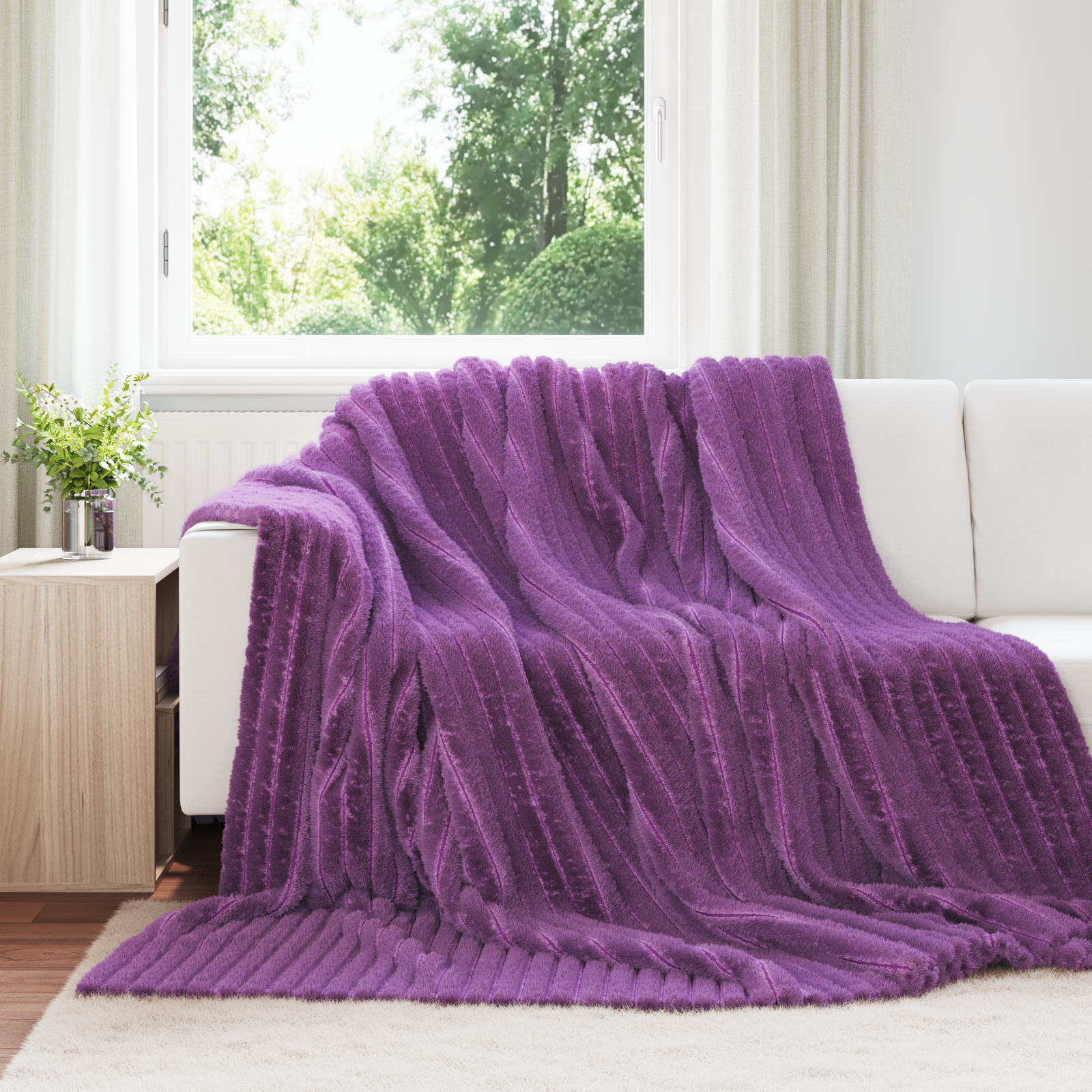 Pleds 6 gab. Violets Flysas 240 x 220 cm