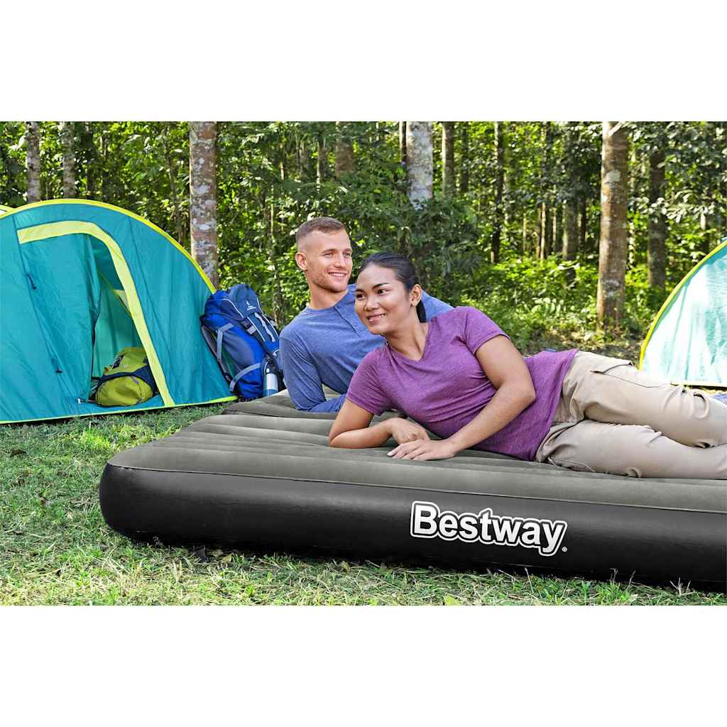3-1 Inflatable air bed, black and grey, 188x99x25cm