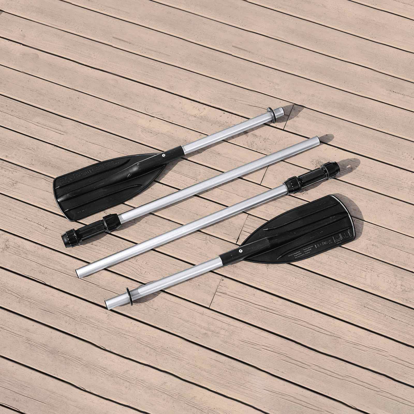 Pripučiamas valtis Pilka ir balta 3,64 x 1,66 m PVC