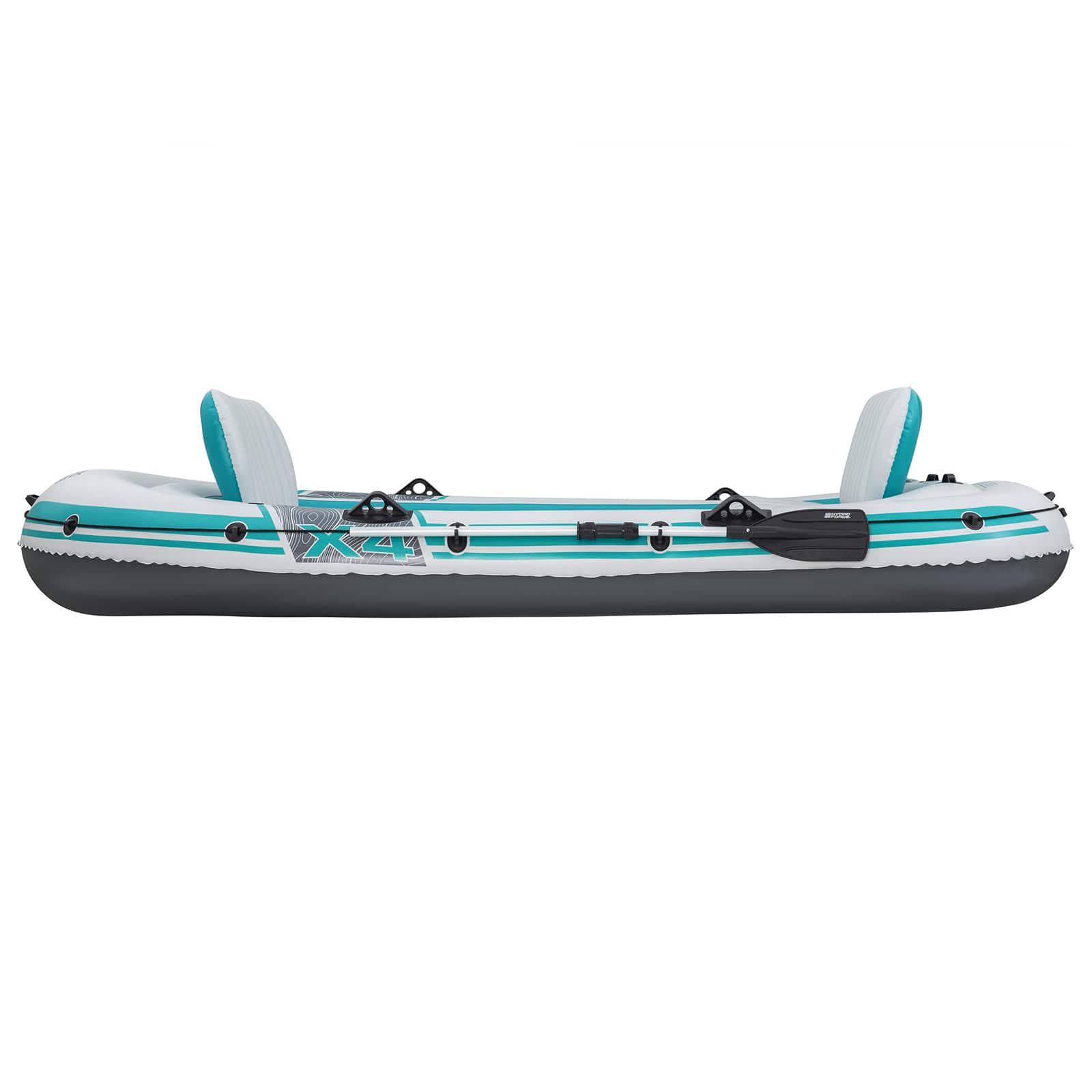 Pripučiamas valtis Pilka ir balta 3,15 x 1,65 m PVC
