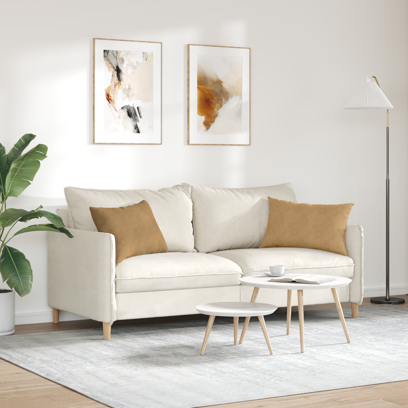 Dīvāna spilveni 2 gab Brūni 60 x 40 cm Kordurojs