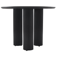 Valgomojo stalas FASCONS, juoda, 100 cm