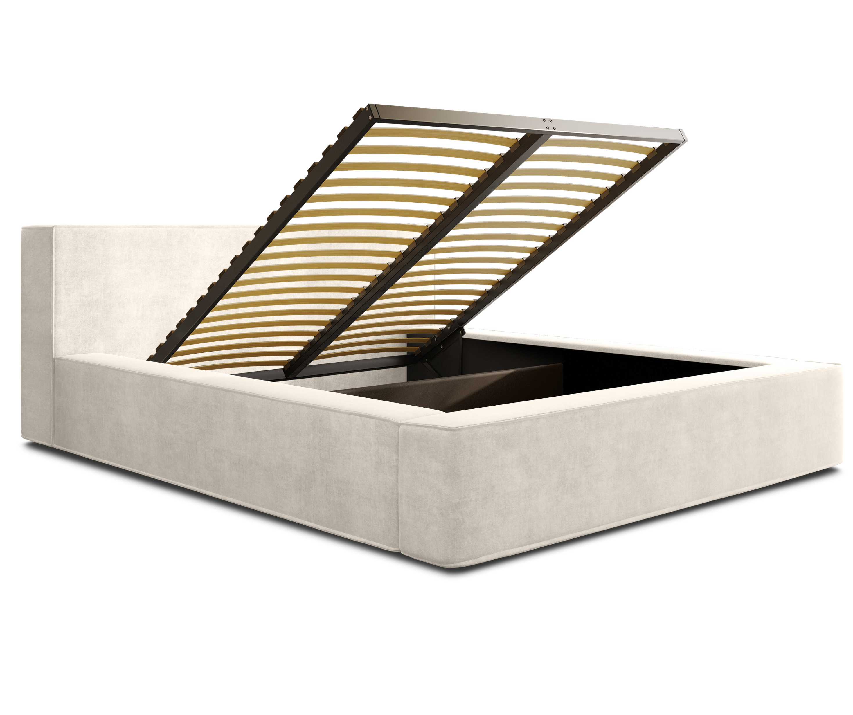 Lova BERNAND, šviesiai kreminis veliūras